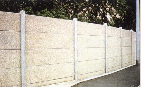 Clôtures en béton écran - Sobanor - superposition jusqu'à 6 plaques - poteaux section 12*12 ou 12*14_0