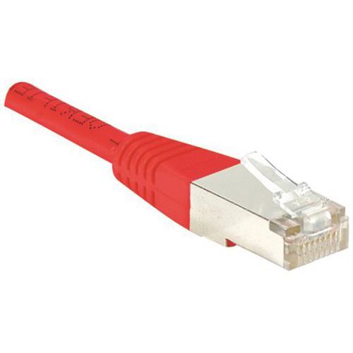 CORDON RJ45 CATÉGORIE 5E F/UTP ROUGE - 10 M