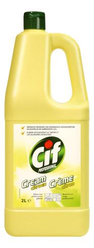 CRÈME À RÉCURER CIF PROFESSIONAL CITRON - FLACON DE 2 L