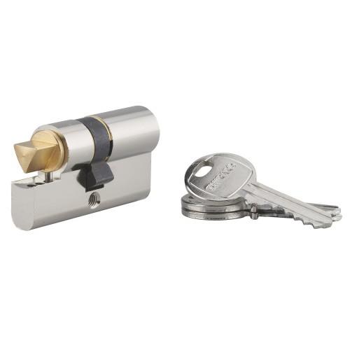 CYLINDRE DOUBLE ENTRÉE À PROFIL EUROPÉEN - TRIANGLE SORTANT 14 MM - 30 MM X 30 MM FTH THIRARD