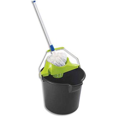 ENSEMBLE DE LAVAGE ESPAGNOL - SEAU 14L - ESSOREUR - BALAI A FRANGE