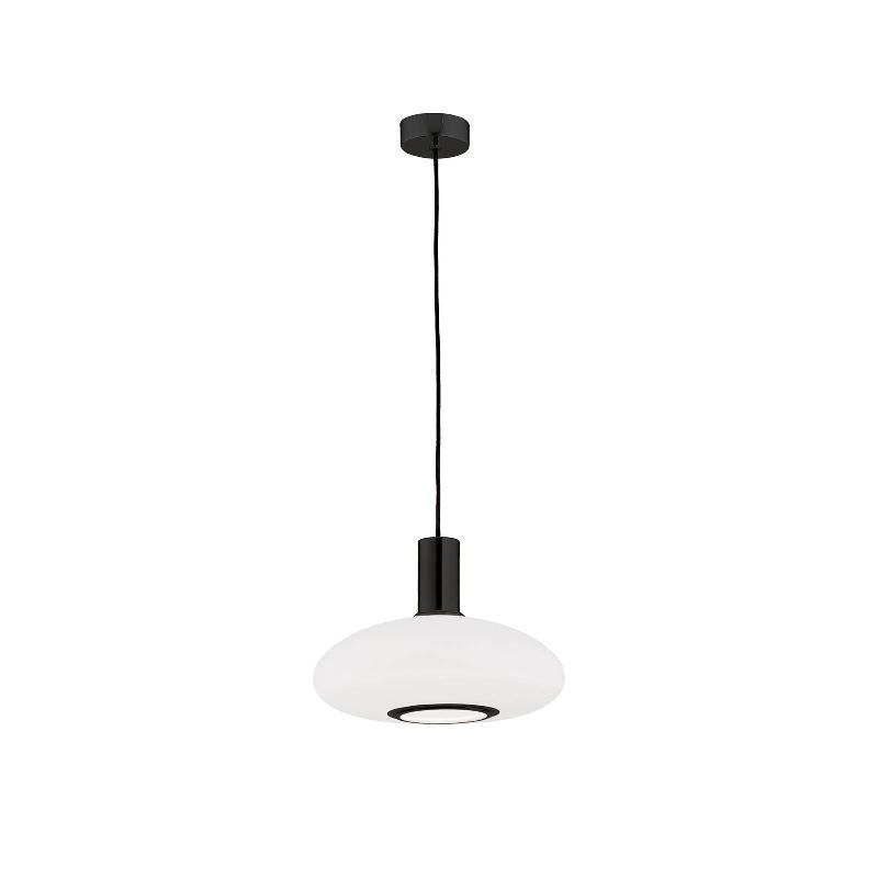 EULUNA SUSPENSION MILANO, À UNE LAMPE, OVALE, BLANCHE