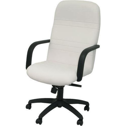 FAUTEUIL DE DIRECTION LETUR SIMILICUIR - BLANC - PIQUERAS Y CRESPO