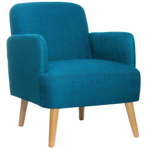 FAUTEUILS BROOKS PIED HÊTRE ASSISE BLEUE - MEET BY PAPERFLOW