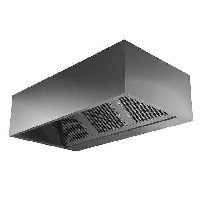 Gastro-Inox Hotte aspirante à caisson avec moteur en acier inoxydable 1000X1100X450mm - 7445908683604_0