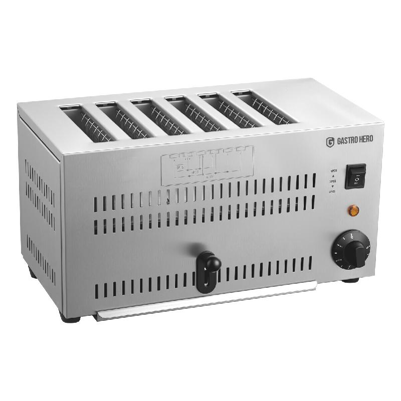 GastroHero Grille-pain à 6 fentes - inox ET6M_0