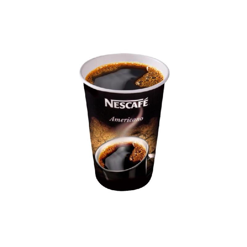 GOBELETS OPERCULES PREDOSES PAPERCUP NESCAFE AMERICANO RELAX 20 CL - LOT DE 25