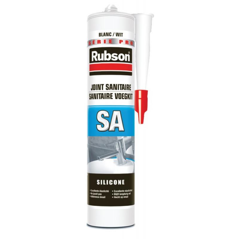MASTIC SILICONE SANITAIRE BLANC 300ML - RUBSON - 165170