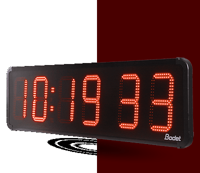 Horloge HMSLED 25, alimentation 230V, Independante ou Radio ALS, LED rouge - BODET_0