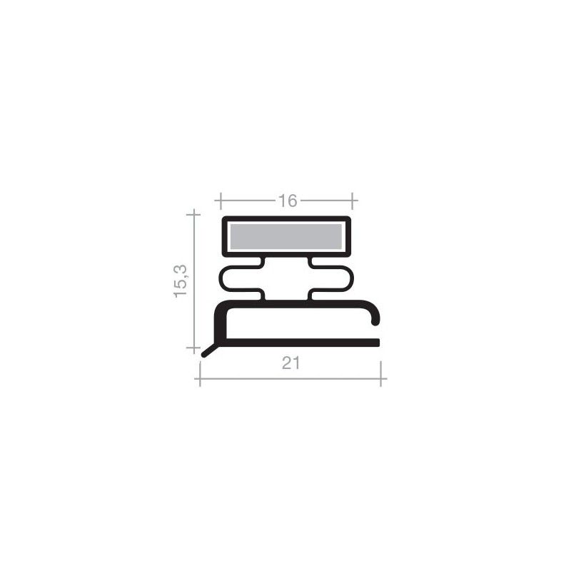 Joint JPAB114 - Disponible en gris et blanc - Sur mesure pour chambre froide_0