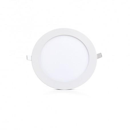 Plafonnier LED rond - diamètre 300 mm - 18W - blanc - 3000°K_0