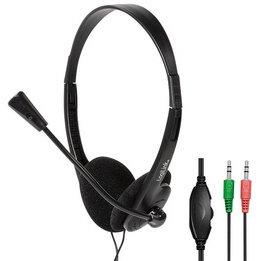 LOT DE 8 - CASQUE STÉRÉO, AVEC MICRO, NOIR