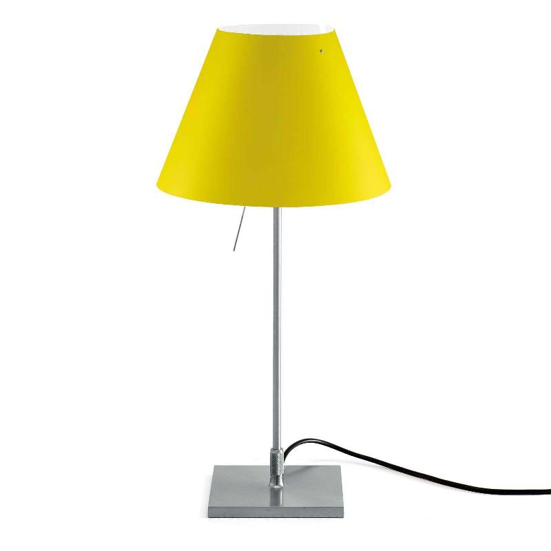 LUCEPLAN COSTANZINA LAMPE À POSER ALU JAUNE CANARI