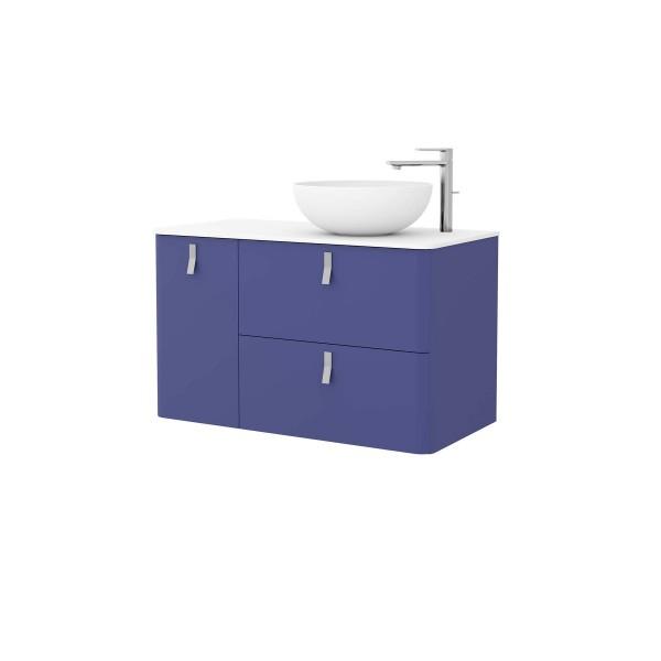MEUBLE DE SALLE DE BAIN UNIIQ 900 GAUCHE AZUL ALTAMAR - SALGAR 24663
