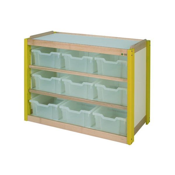 Meuble de rangement 9 grands casiers translucides - L107x78,5x53cm - Certifié NF Mobilier Education et NF Environnement_0