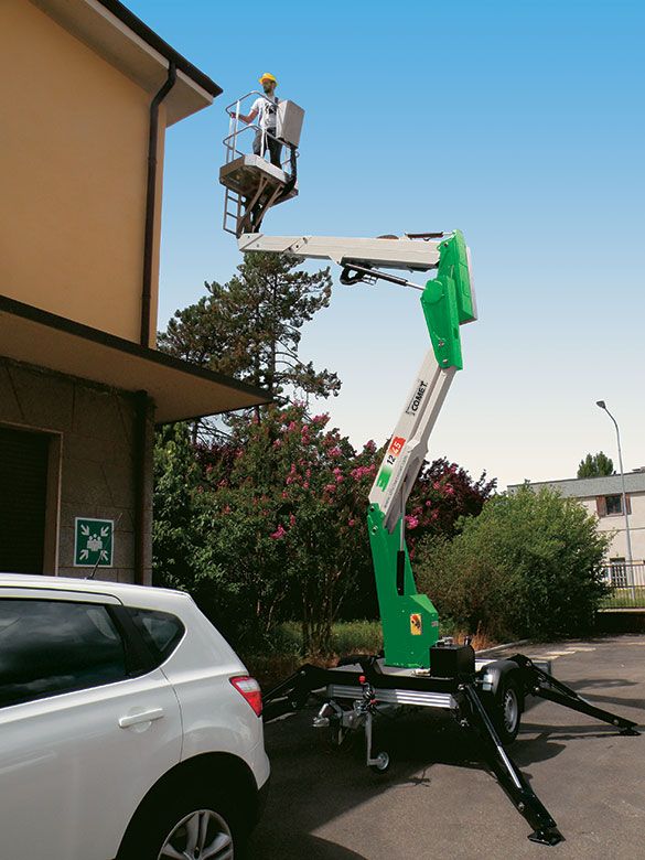 Nacelle tractable x trailer 12 - comet - hauteur de travail 12 m - capacité max 200 kg_0