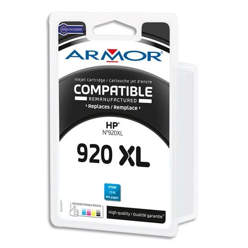 Armor - Cartouche compatible jet d'encre cyan HP 920XL B20450R1 pour imprimantes OfficeJet_0