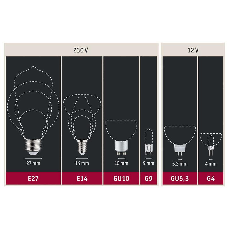PAULMANN GLOBE LED E27 INNER SHAPE G95 4 W DORÉ