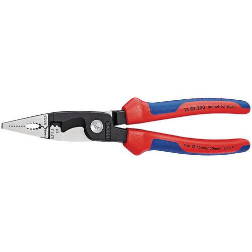 PINCE POUR INSTALLATION ÉLECTRIQUE GAINÉE BIMATIÈRE - 130MM - KNIPEX