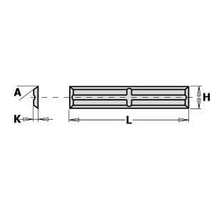 PLAQUETTES CARBURE 30 X 5,5 X 1,1 (LA BOITE DE 10)