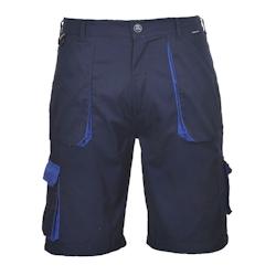 Portwest - Bermuda de travail homme TEXO CONTRAST Bleu Marine Taille L - L bleu textile 5036108180912_0