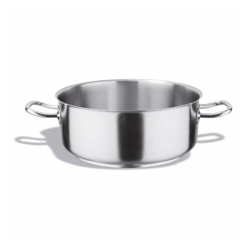 Pujadas casserole 40 cm. 19,5 l. Basse acier inoxydable sans couvercle - acier 84216612174080_0