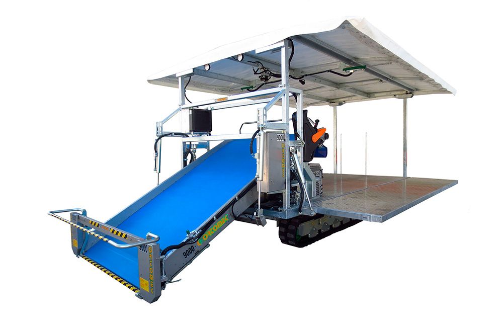 Récolteuse 9000 Foglia - Ortomec SRL - largeur de tête 130 à 180 cm - autotractée sur chenilles_0