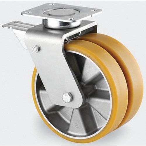 ROULETTE ALUMINIUM PIVOTANTE DIAMÈTRE ROUE 200 MM - TENTE