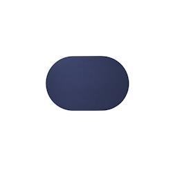Stil Casa, set de 12 chemins de table unicolores, polyuréthane cousu, 58xh. 38 cm, finition saffiano couleur bleu. - RUN5838-SA-BL_0