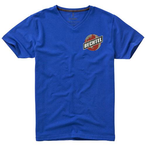 T-shirt bio manches courtes pour homme Kawartha - col V en coton biologique 200 g/m²_0