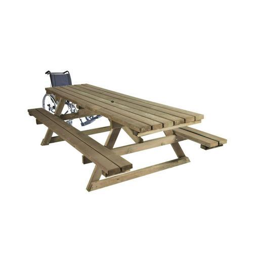 TABLE BANCS BOIS HANDY 300 CM