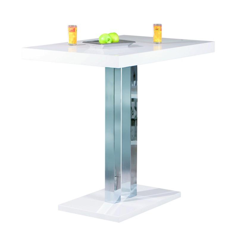 TABLE DE BAR DESIGN MÉTAL STEAM 120CM BLANC - PARIS PRIX_0