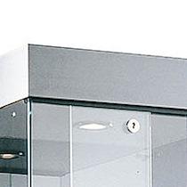 TOIT ÉCLAIRANT POUR VITRINE COLONNE ZENITH ALUMINIUM