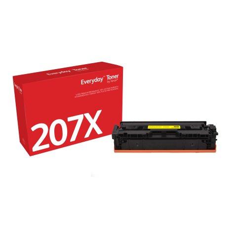 TONER EVERYDAY™ JAUNE DE XEROX COMPATIBLE AVEC HP 207X (W2212X), GRANDE CAPACITÉ - TONER COMPATIBLE