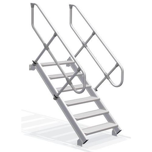 ESCALIER MAIN COUR. 60° H. 4260MM L. MARCHE 600MM_05902017 - TUBESCA-COMABI