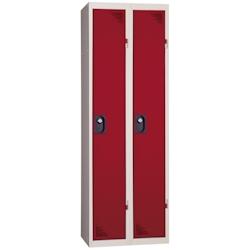 Vestiaire industrie propre - Monobloc - Rouge - 2 colonnes - Largeur 60cm - PROVOST - rouge acier 207000212_0