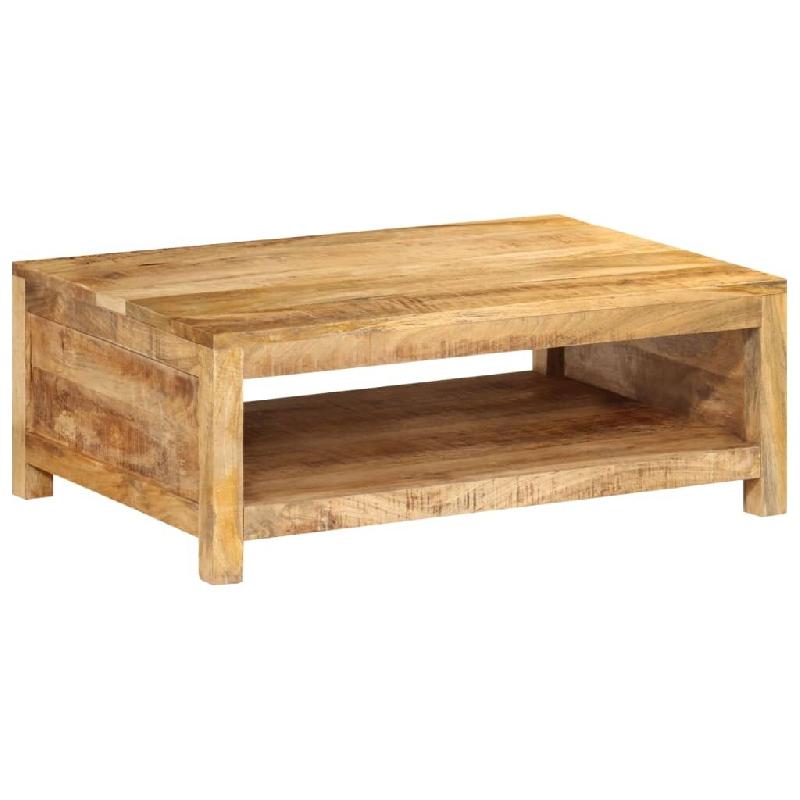 VidaXL Table basse 80x55x30 cm bois de manguier massif Modèle Horizon Moderne - 351579_0