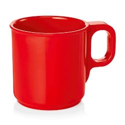Tasse 250ml mélaminé - Lot 12 rouge - WAS Germany - rouge matière synthétique 9366026_0