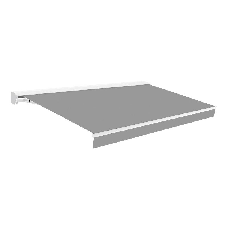 WASABI Store banne manuel 4x2,5m Gris Polyester – Structure Semi-Coffre en Aluminium - Toile de Protection Solaire - gris polyester BTK420084-E_0