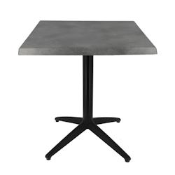 Werzalit Table de terrasse Fold Two Pliable Copper 60x60 moulé - TIGAONE - gris Ta_Tab_Gris_4954_0
