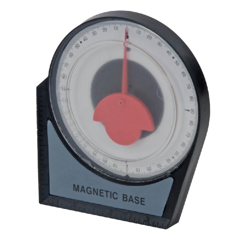 Inclinomètre 100 mm Silverline 250471 - Boîtier plastique résistant avec base magnétique_0
