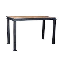 Anticline Créations Table mange debout poutrelle industrielle, fer bois ciré, L 183 X P 85 X H 107, épaisseur 8 cm - marron Bois massif CD995_0