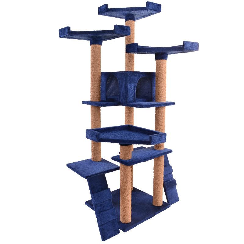 Arbre A Chat Griffoir Grattoir Niche Jouet Animaux 160 Cm Bleu Helloshop26 Hellopro Arbre A Chat Griffoir Grattoir Niche Jouet Animaux 160 Cm Bleu Helloshop26 Hellopro