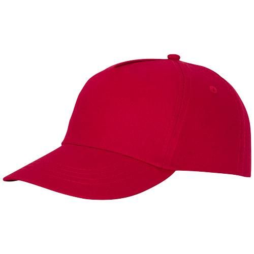 Casquette 5 panneaux Feniks - œillets brodés, fermeture velcro en tissu, 100% coton twill 175 g/m²_0