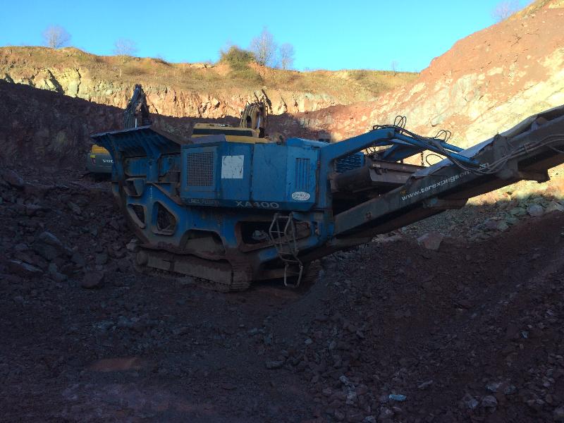 Concasseur à mâchoires Powerscreen XA400 - Année 2008 - Overband, télécommande filaire et convoyeur latéral_0