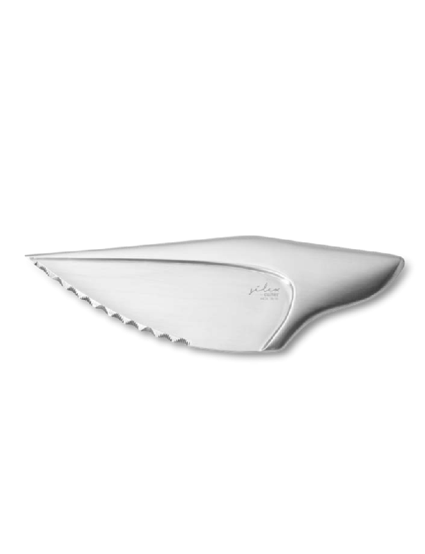 Couteau à steak Silex - inox 18/10 - design préhistorique - longueur 185 mm_0