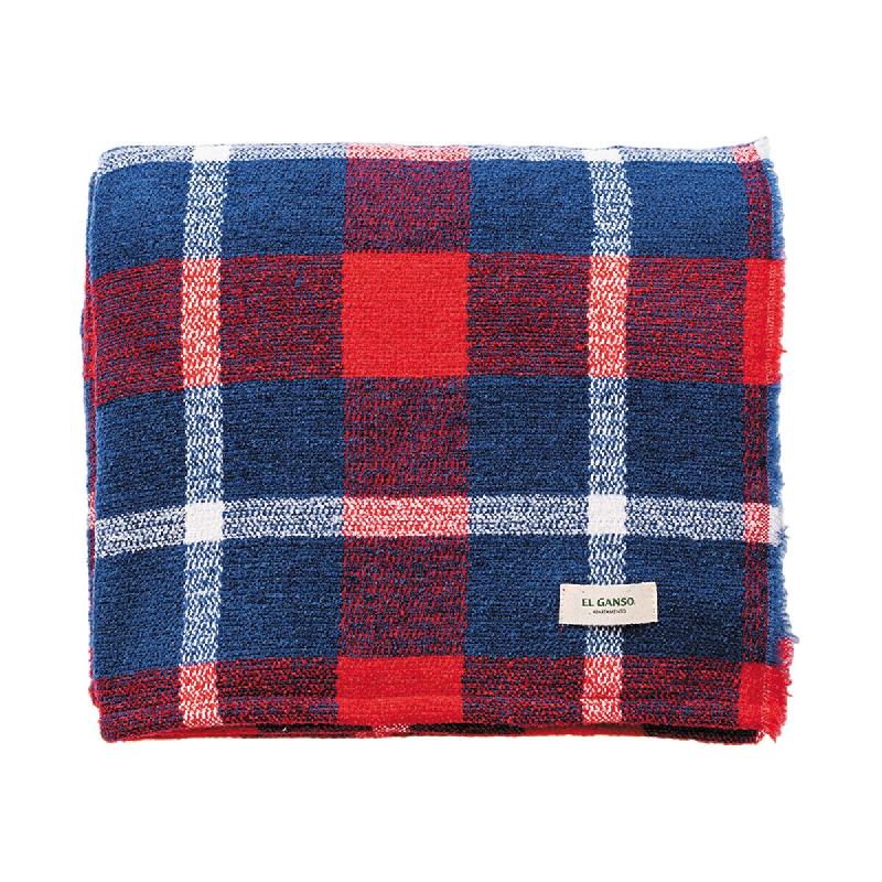 El Ganso - Plaid Tricoté 140x190cm 340GR - Fil Teint avec Motif à Carreaux - multicolore GAN013_0