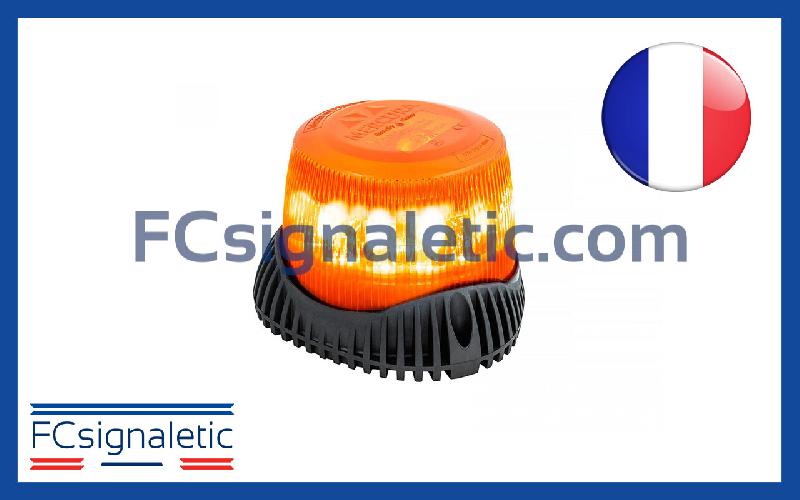 Gyrophare Gyroled M80 orange embase 1 point classe 1 STANDBY MERCURA 33994-00_0