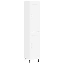 Helloshop26 - Buffet bahut commode armoire meuble de rangement organisateur cuisine salle de séjour salon haut 34,5 x 34 x 180 cm 02_0032389 - 300021_0