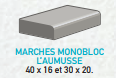 Marches monobloc l’Aumusse - différents profils disponibles : 30x20, 20x26, 20x30, 15x25, T2, T3_0